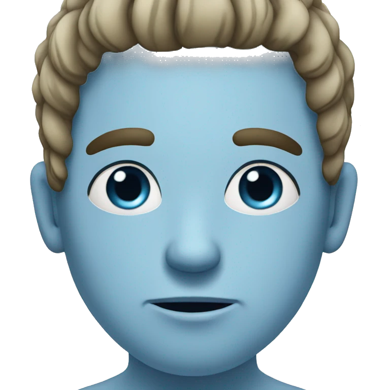cold blue face emoji