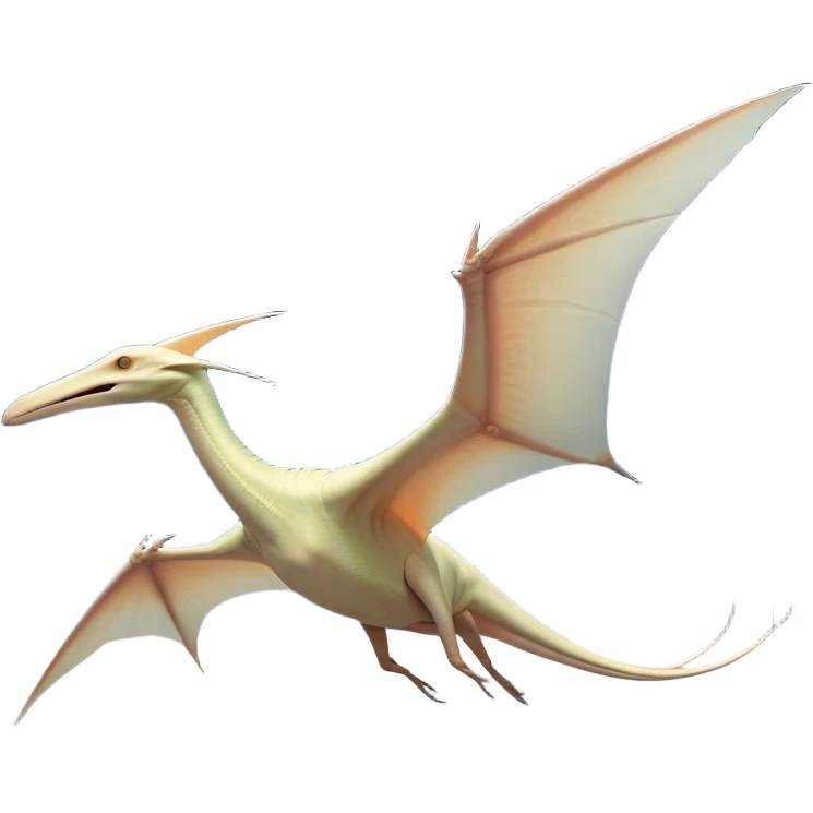 Beautiful and Majestic Pterodactyl Portrait Emoji, Head and body rendered in serene repose with a gentle, content smile, showcasing a slender, aerodynamic form with expansive wings gently folded and eyes softly closed in tranquil slumber, Simplified yet exquisitely endearing features, highly detailed, glowing with a soft, drowsy celestial light, high shine, relaxed and utterly majestic, stylized with an air of timeless aerial splendor, soft glowing outline, capturing the essence of a beautiful and majestic Pterodactyl that embodies the pure grace of prehistoric flight! emoji
