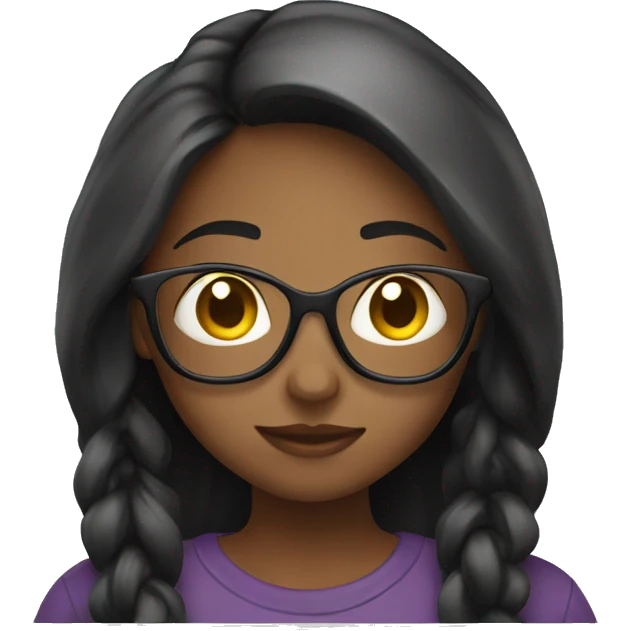 girl using laptop watching emoji
