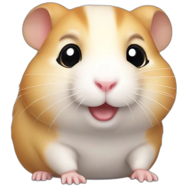 Hamster with chubby cheeks. emoji