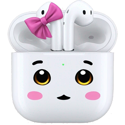 airpods max with bows emoji