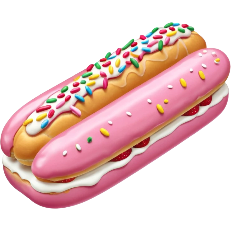 Strawberry frosting éclair























 emoji