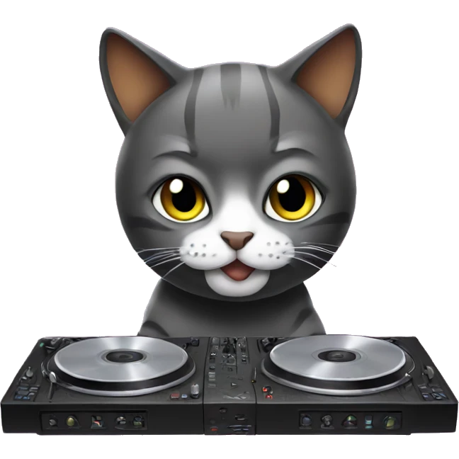 Dj cat emoji