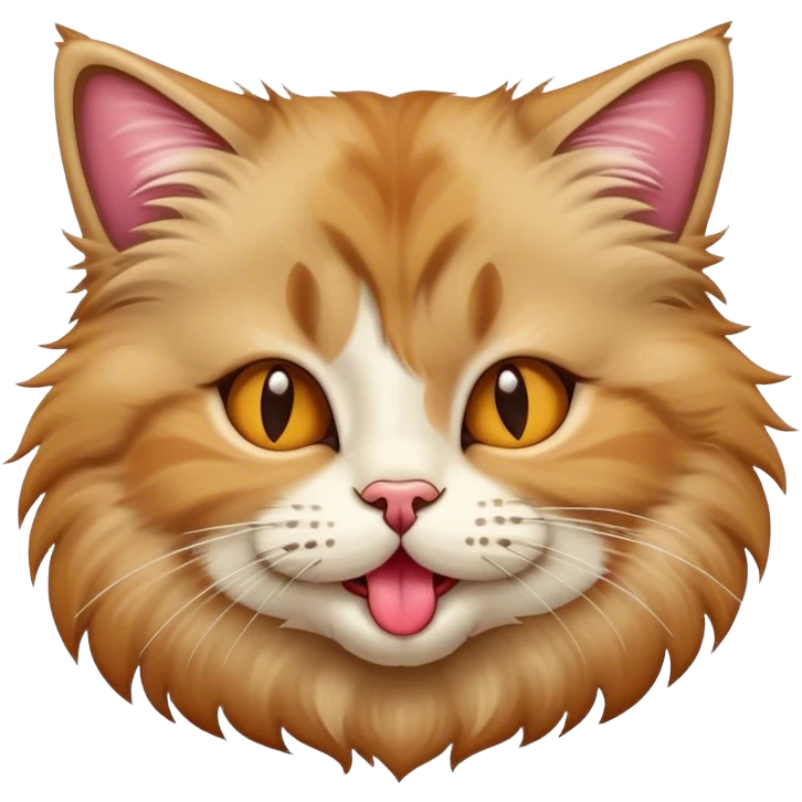 Cat sticking its tongue out emoji