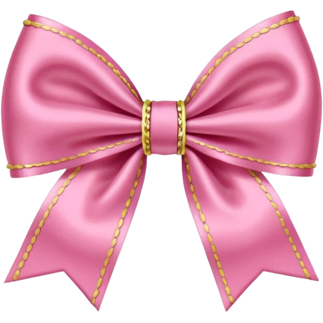 preppy pink mini coquette bow emoji
