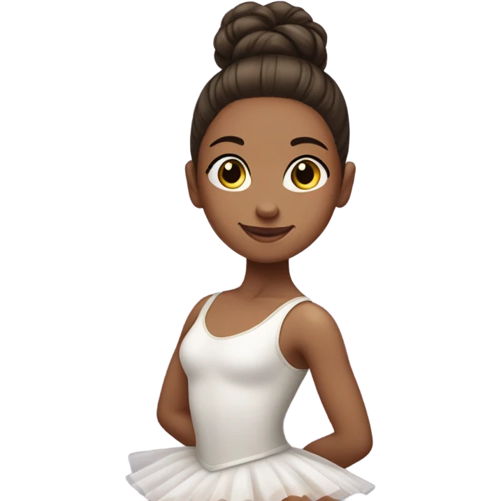 Girl práctice ballet emoji