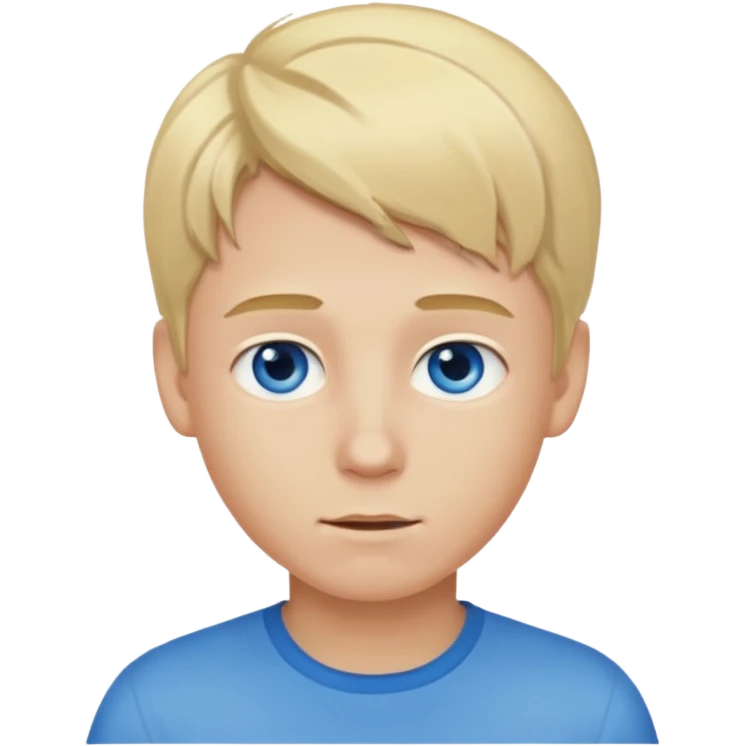 A boy with blonde hair emoji