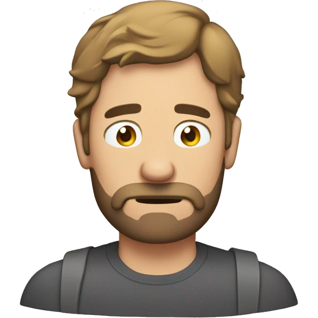 facepalm emoji middle age man with close crop hair and stubble beard emoji