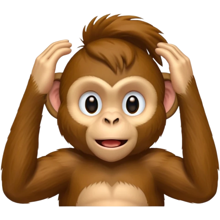 monkey scratching its armpit emoji