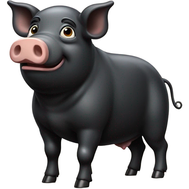 black pig  emoji