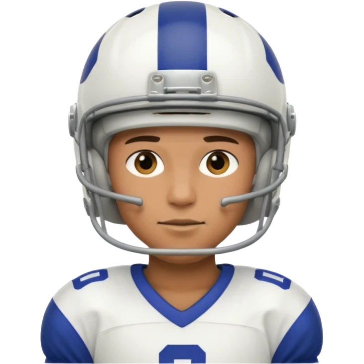 A queer football player emoji
