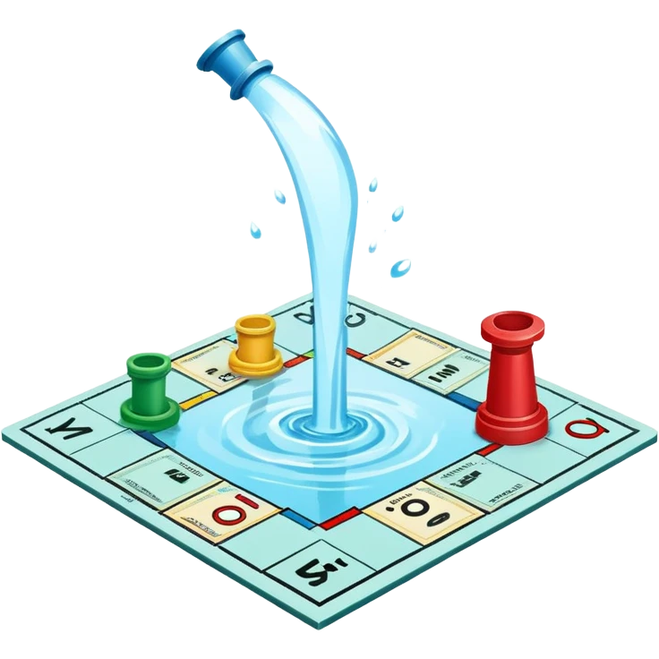 Water works monopoly emoji