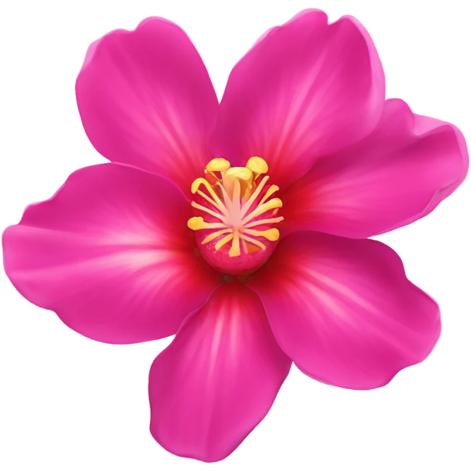 Tropical flower pink emoji