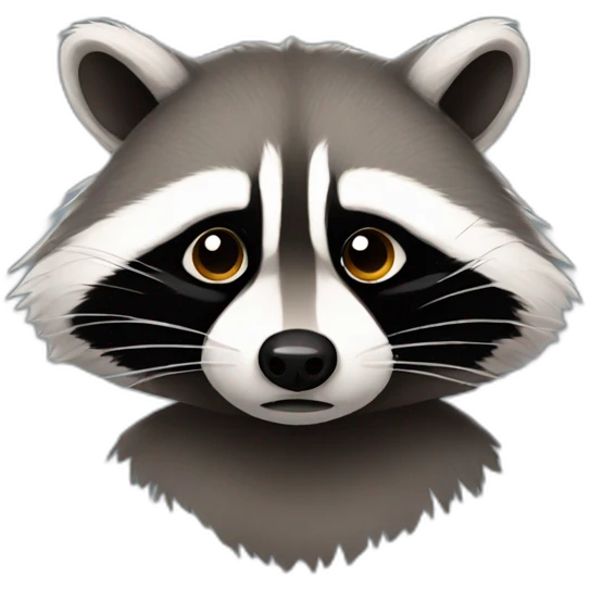 racoon-face-sad emoji