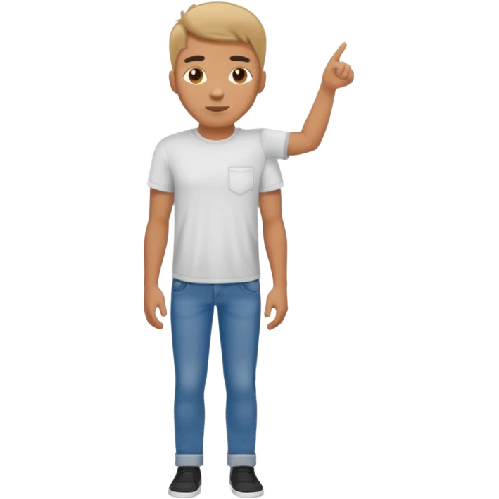 guy standing up sideways emoji