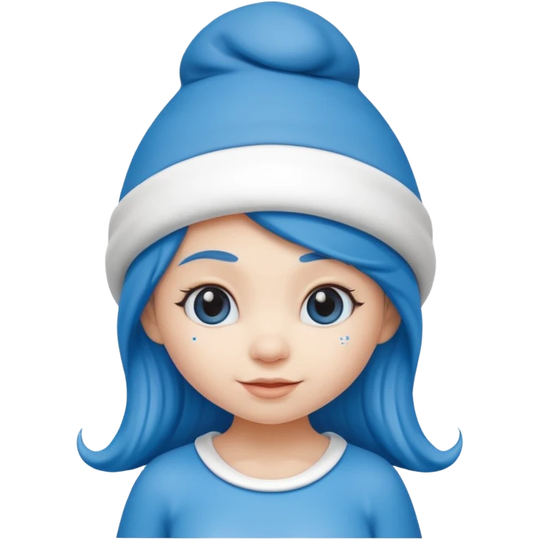 girl smurf  emoji
