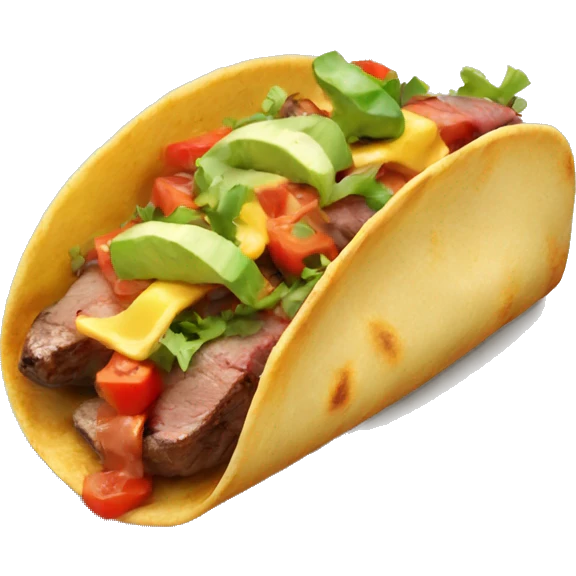 Steak taco emoji