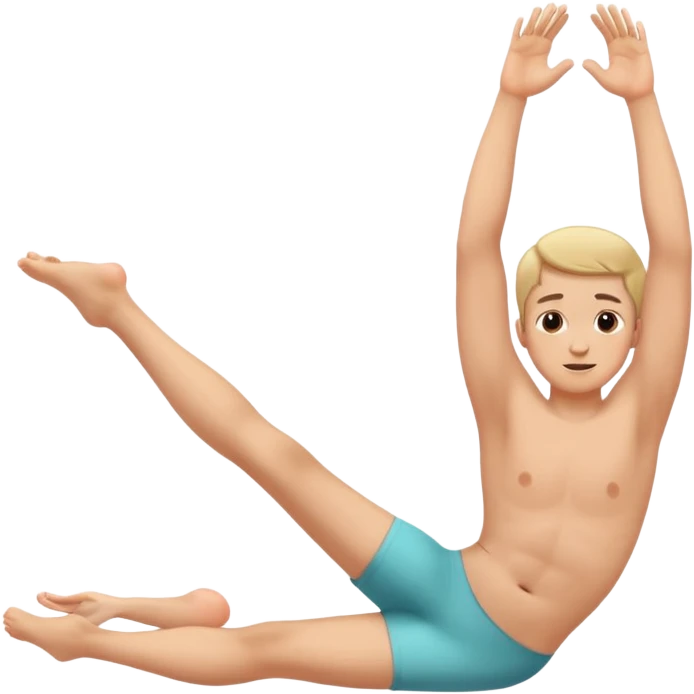 person touching their toes emoji