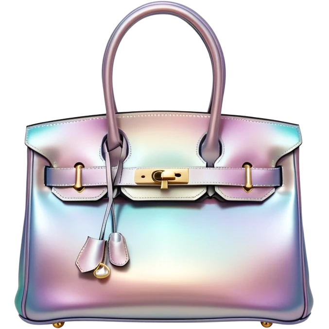 Iridescent pearl Birkin emoji