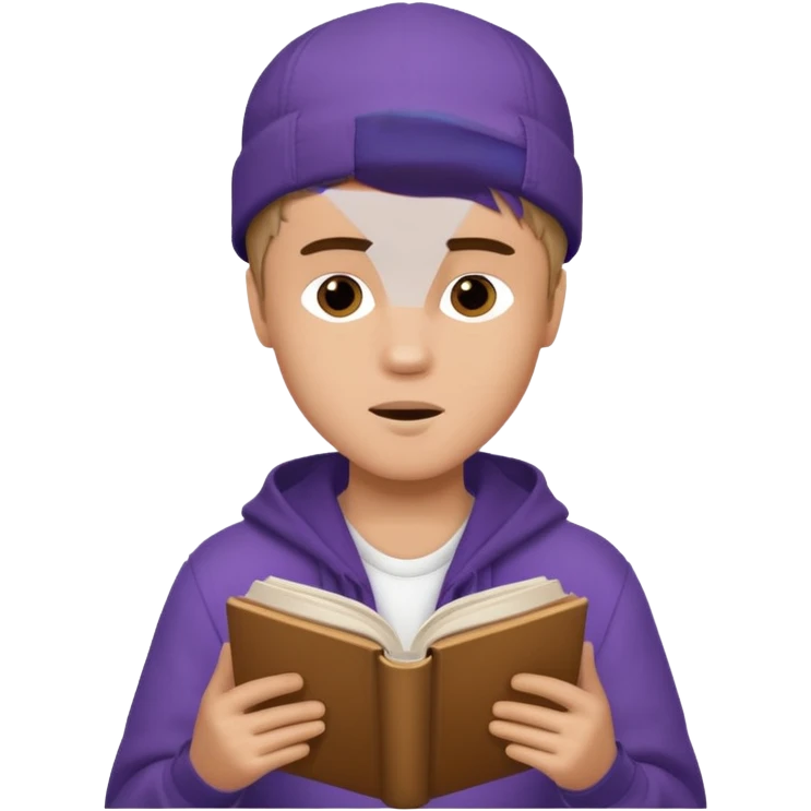 justin bieber read book emoji