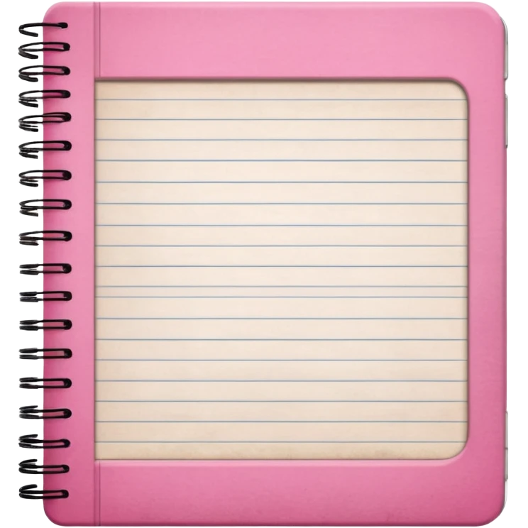 Pink notebook emoji