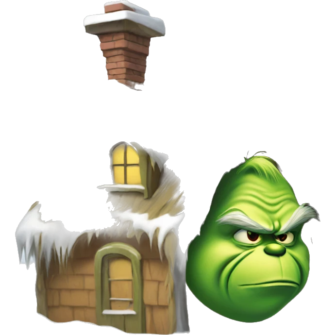 Grinch on the house emoji