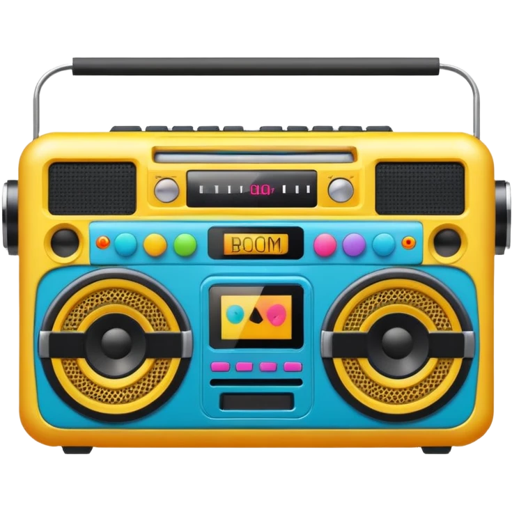 Boom Box With Sticker emoji