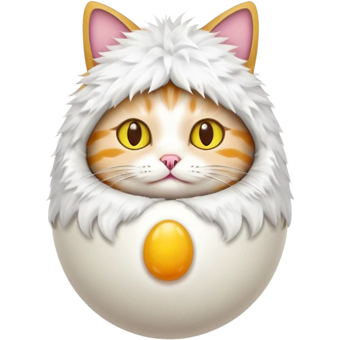 cat with egg costume emoji