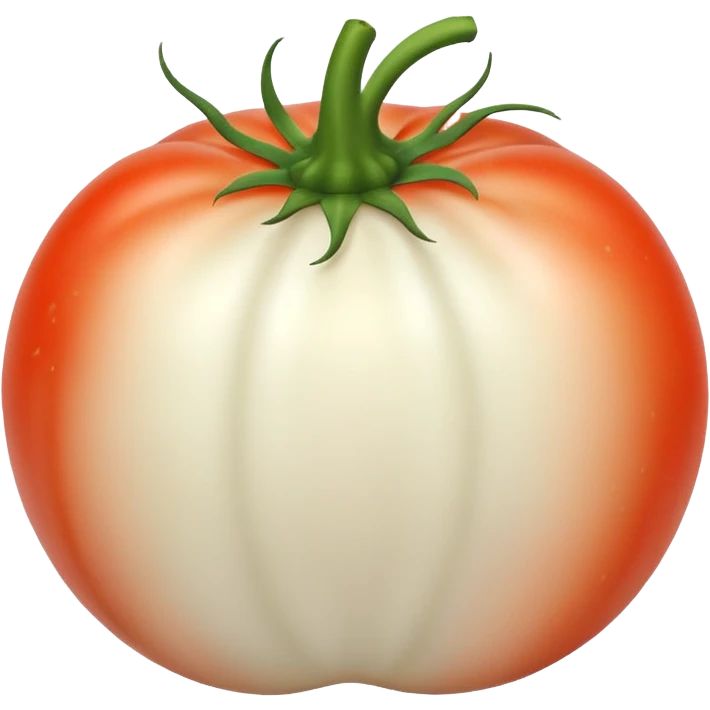 white tomato, simple and clear subject emoji