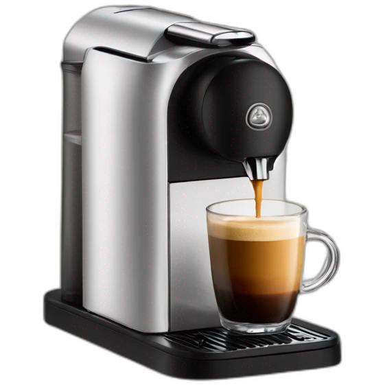 nespresso cofee machine hand wave emoji
