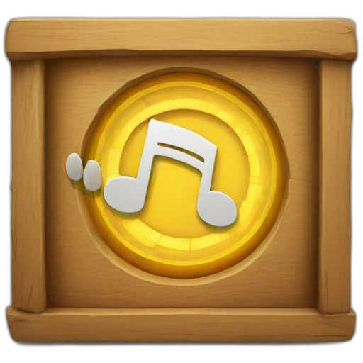 With a portal with musical notes inside it. emoji