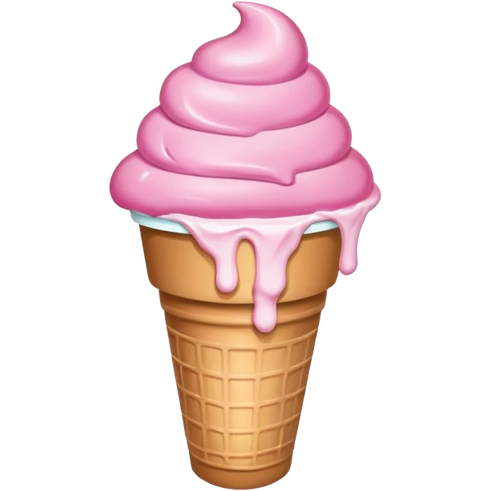 Ben & Jerrys pint in pink emoji