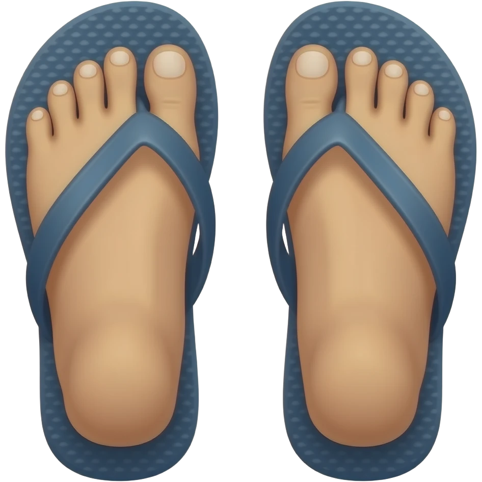 Old man feet in flipflops emoji