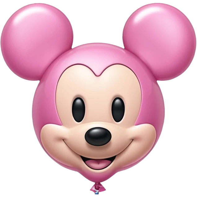 pink Mikey mouse balloon emoji
