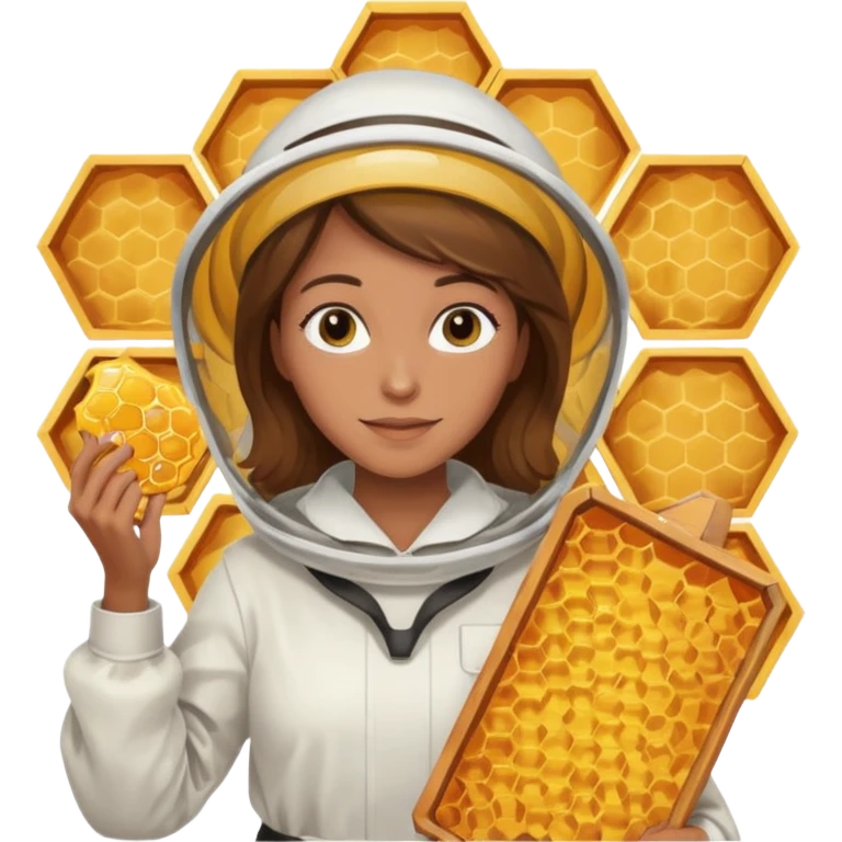 female bee keepers with brown hair emoji