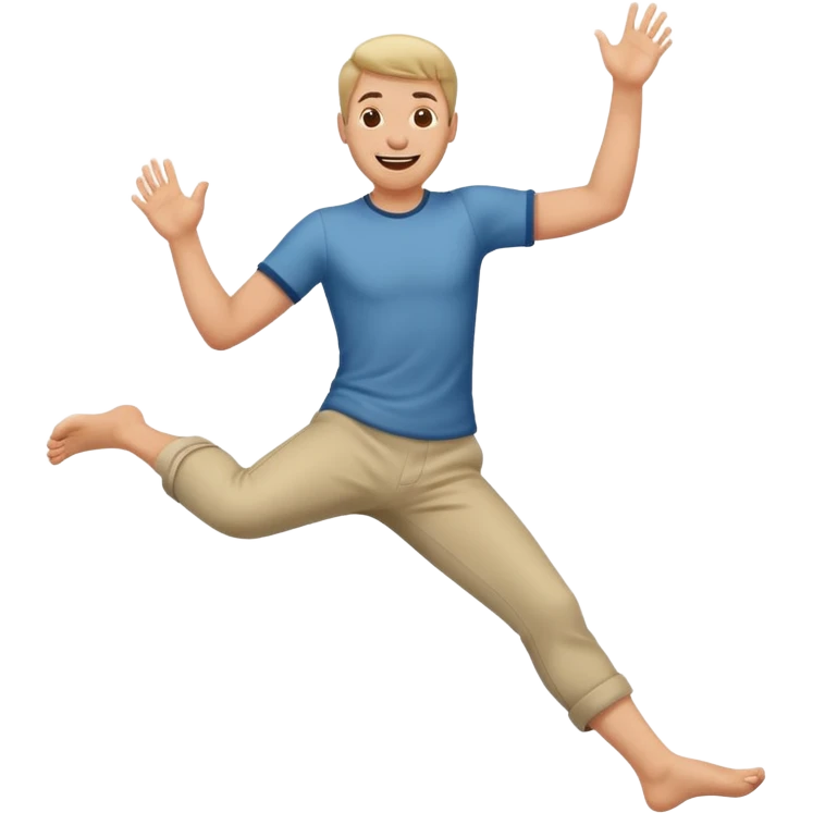 Giggling while kicking feet in the air emoji