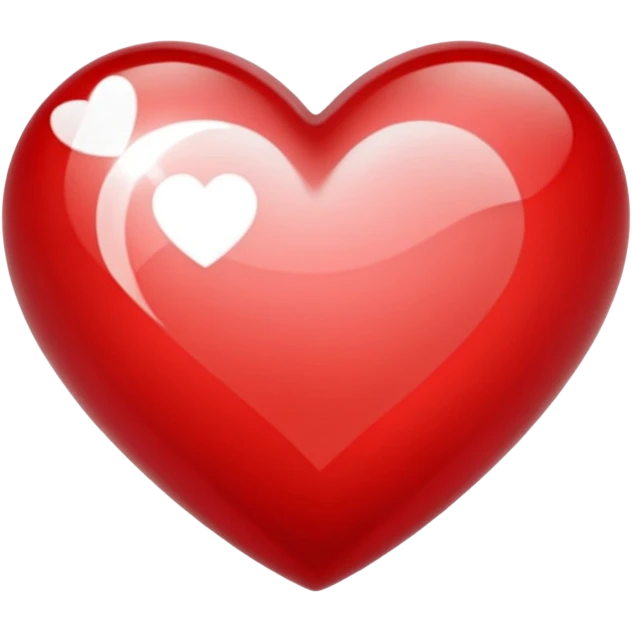 white and red jewelheart emoji