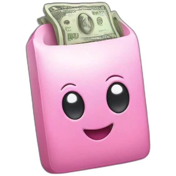 pink iphone money emoji