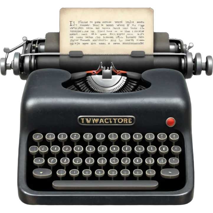 Old typewriter emoji