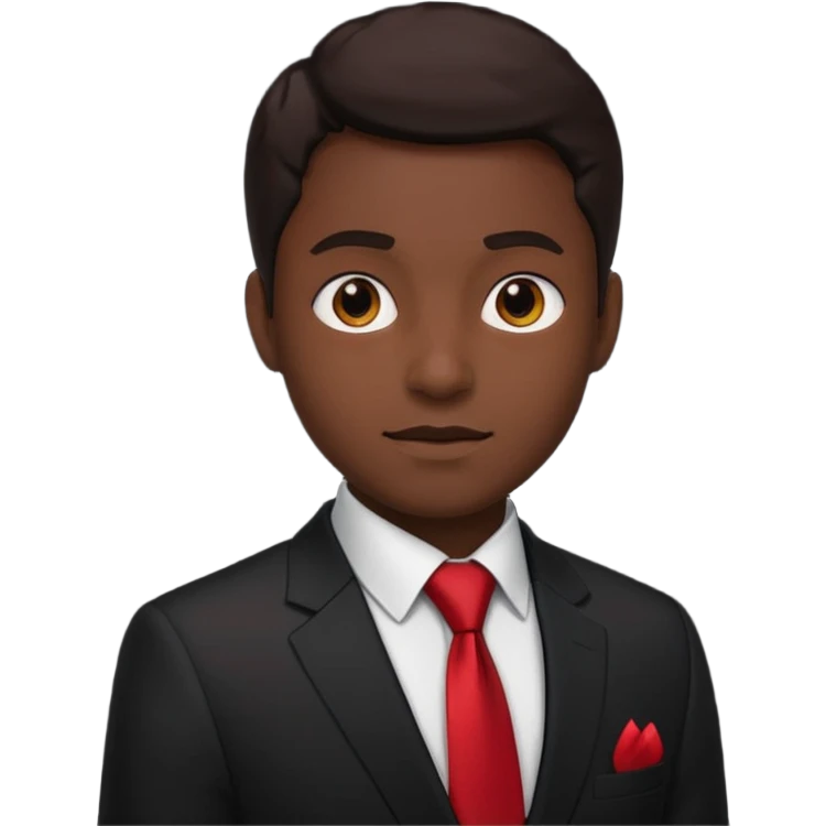 business suit, black suit emoji