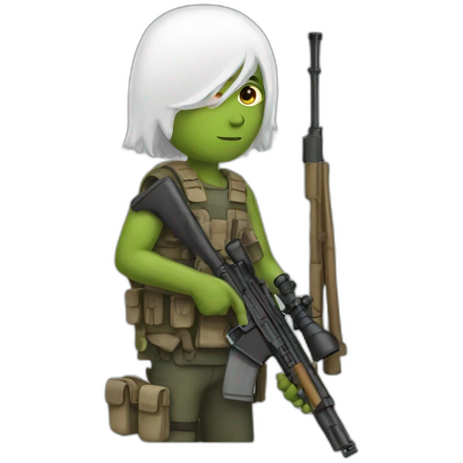sniper with white skin emoji
