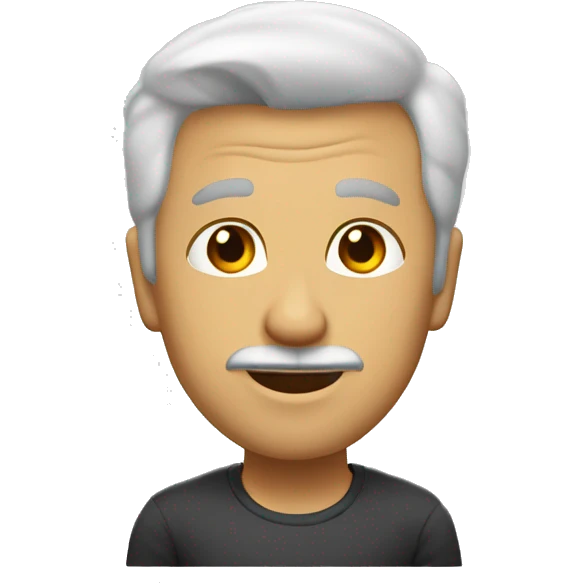 Зацелованное довольное лицо emoji