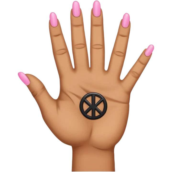 hand with rock symbol with the middle and index finger crossing over, middle behind index emoji