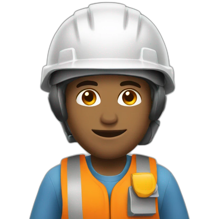 Trabalhador com capacete emoji