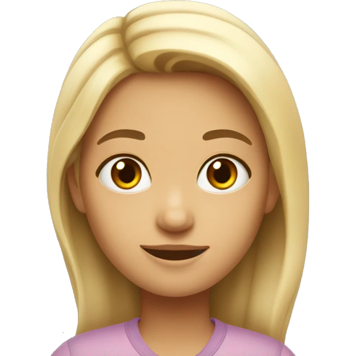 Une fille qui dit bonjour emoji