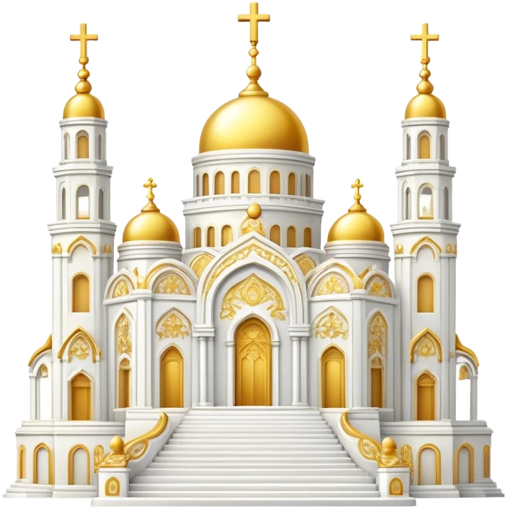 White and Golden Divine Holy Glorious Shiny Sparkly Scenic Scenery Deco emoji