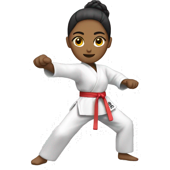 taekwondo woman emoji