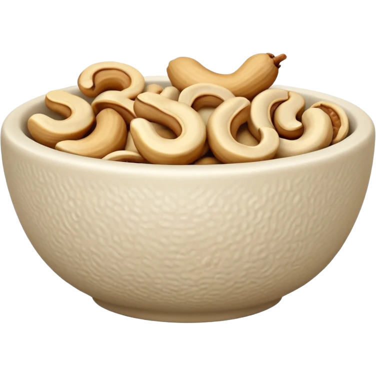 cashew in bowl emoji