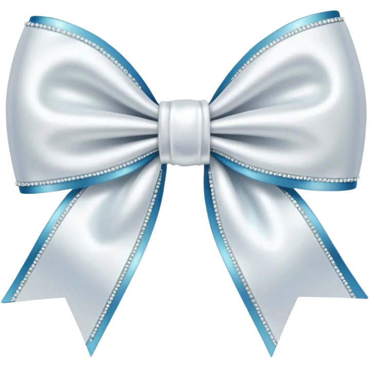 white sparkling bow emoji