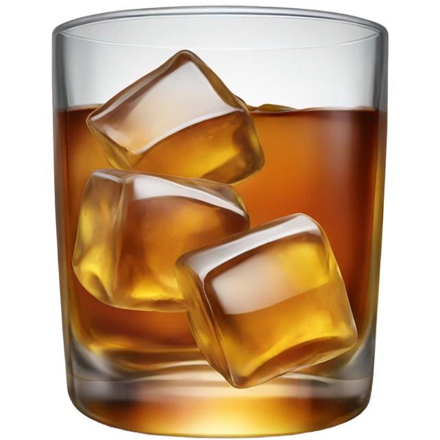 Whiskey on ice emoji